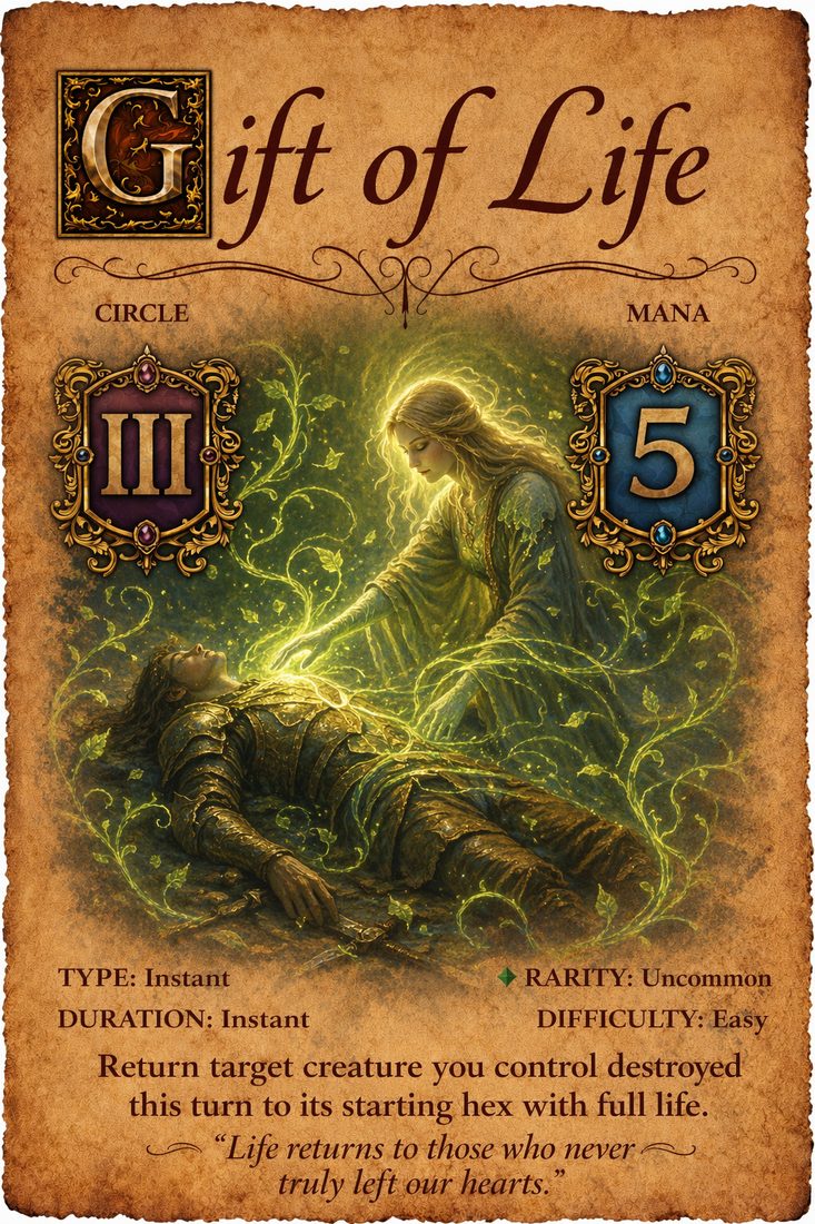 ArcoMage spell: Gift of Life